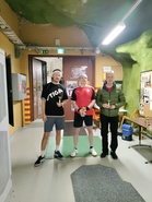 R1800-luokan mitalistit: Joonas Pikkarainen PTS Sherwood (2), Ari Torpström PT Jyväskylä (1), Jari Kovanen PT Jyväskylä (3). Kuvasta puuttuu Markku Halonen LiPi (3).